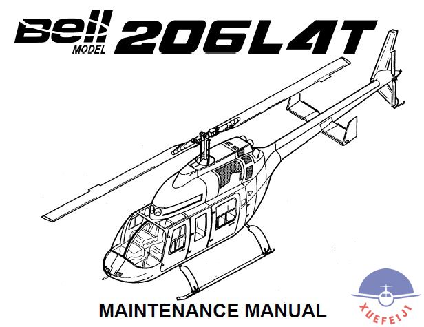 贝尔206L4直升机维修..