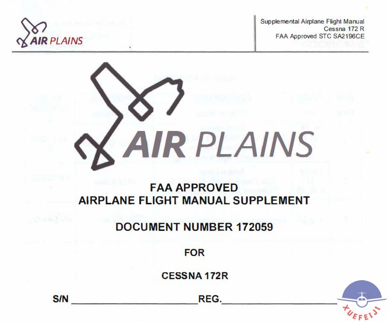赛斯纳172R飞机飞行手..