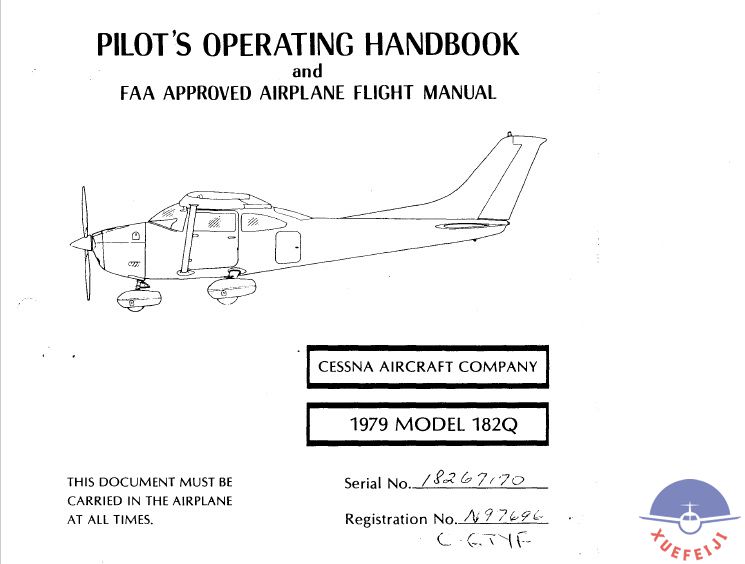 赛斯纳182Q 1979飞行..