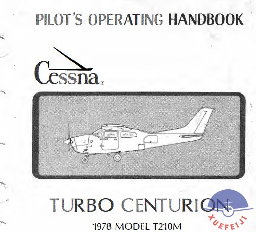 赛斯纳210飞行员操作..